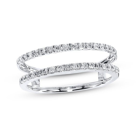 Previously Owned Enhancer Ring 1/4 ct tw Diamonds 14K White Gold Size
