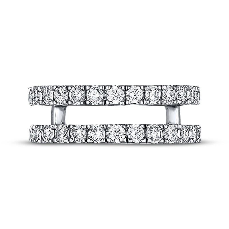 Main Image 2 of Previously Owned Diamond Enhancer Band 1 ct tw Round-cut 14K White Gold - Size 4