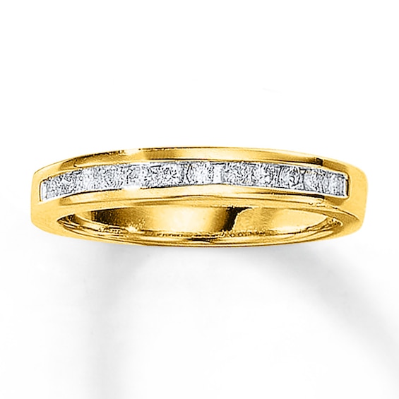 Previously Owned Anniversary Band 1/4 ct tw Diamonds 14K Yellow Gold Size 4.5