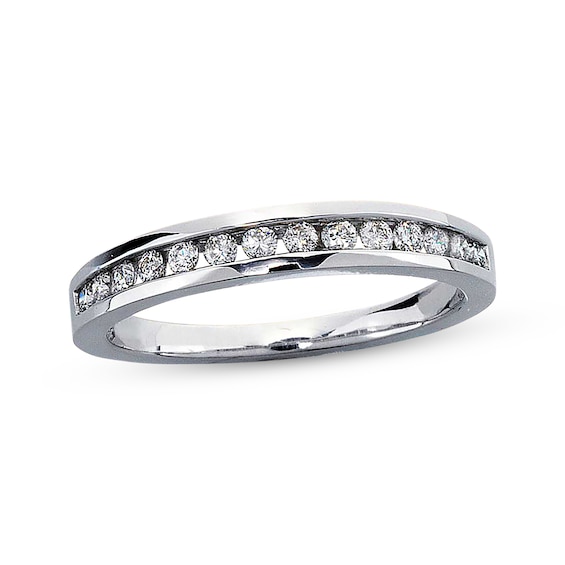 Previously Owned Ring 1/4 ct tw Diamonds 14K White Gold Size 4.5