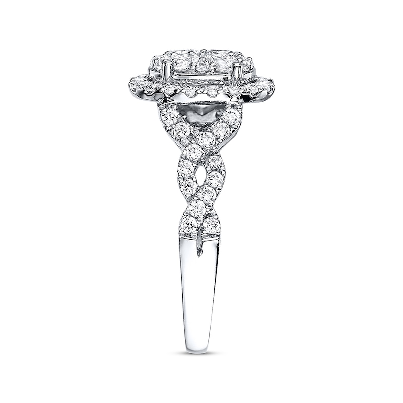 Main Image 2 of Previously Owned Engagement Ring 1 ct tw Diamonds 14K White Gold - Size 4.5