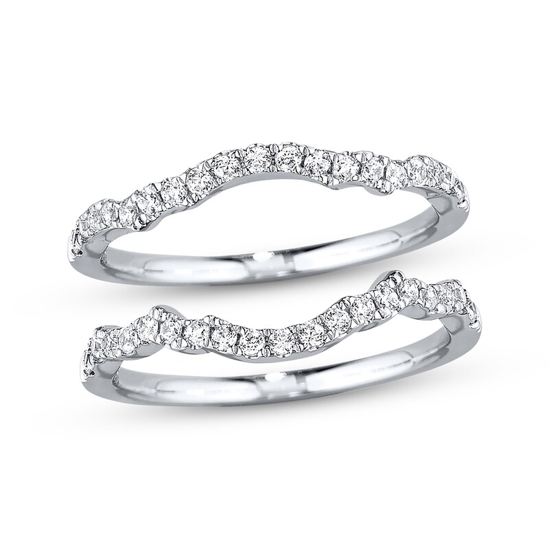 Main Image 1 of Previously Owned Diamond Wedding Bands 3/8 ct tw 14K White Gold - Size 4.5