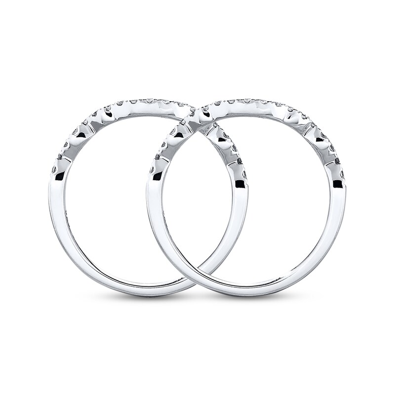 Main Image 3 of Previously Owned Diamond Wedding Bands 3/8 ct tw 14K White Gold - Size 4.5