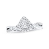 Thumbnail Image 1 of Previously Owned Diamond Engagement Ring 3/8 ct tw 14K White Gold - Size 3.5