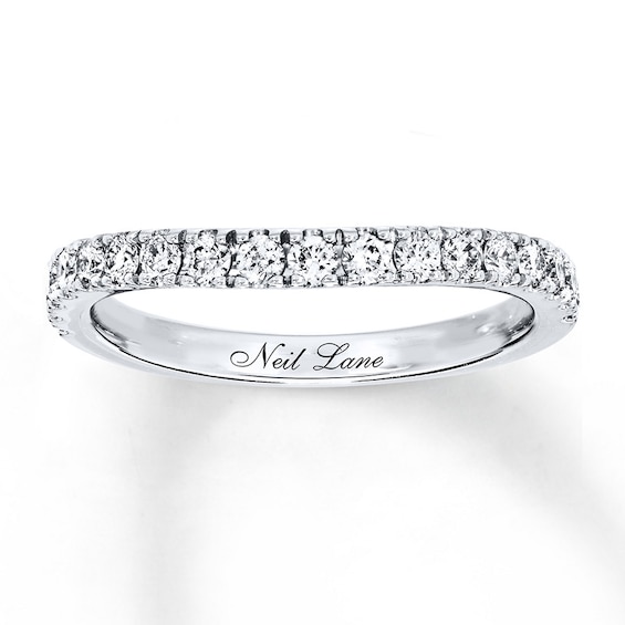 Previously Owned Neil Lane Wedding Band 1/ ct tw Diamonds 14K White Gold Size