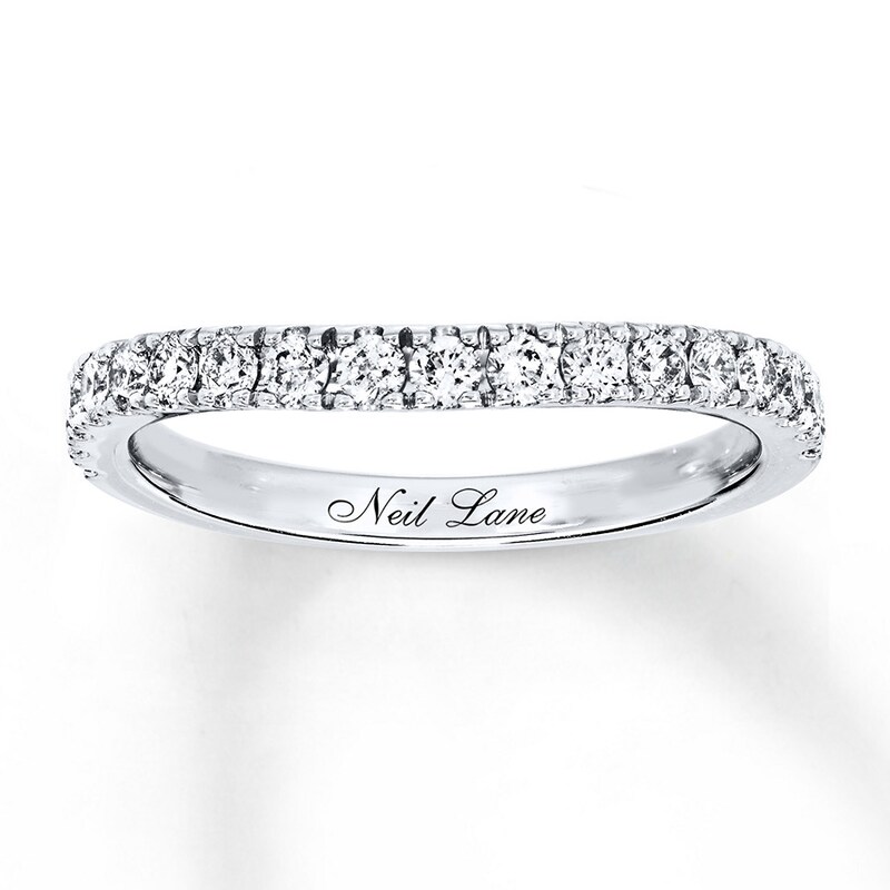 Main Image 1 of Previously Owned Neil Lane Wedding Band 1/2 ct tw Diamonds 14K White Gold Size 4