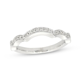 Previously Owned Neil Lane Bridal Wedding Band 1/3 ct tw Round-cut Diamonds 14K White Gold Size 4.5