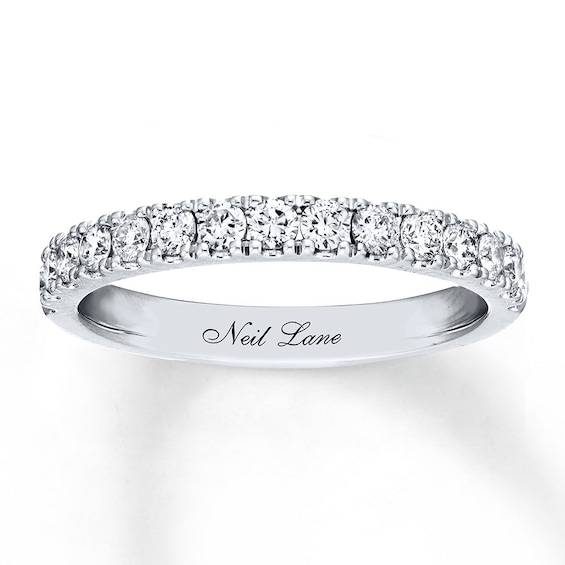 Previously Owned Neil Lane Diamond Wedding Band 1/2 ct tw 14K White Gold Size 4