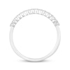 Thumbnail Image 3 of Previously Owned Diamond Wedding Band 1/8 ct tw Round-cut 10K White Gold - Size 4.5