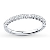 Thumbnail Image 4 of Previously Owned Diamond Wedding Band 3/8 ct tw Round-cut 14K White Gold - Size 4.5