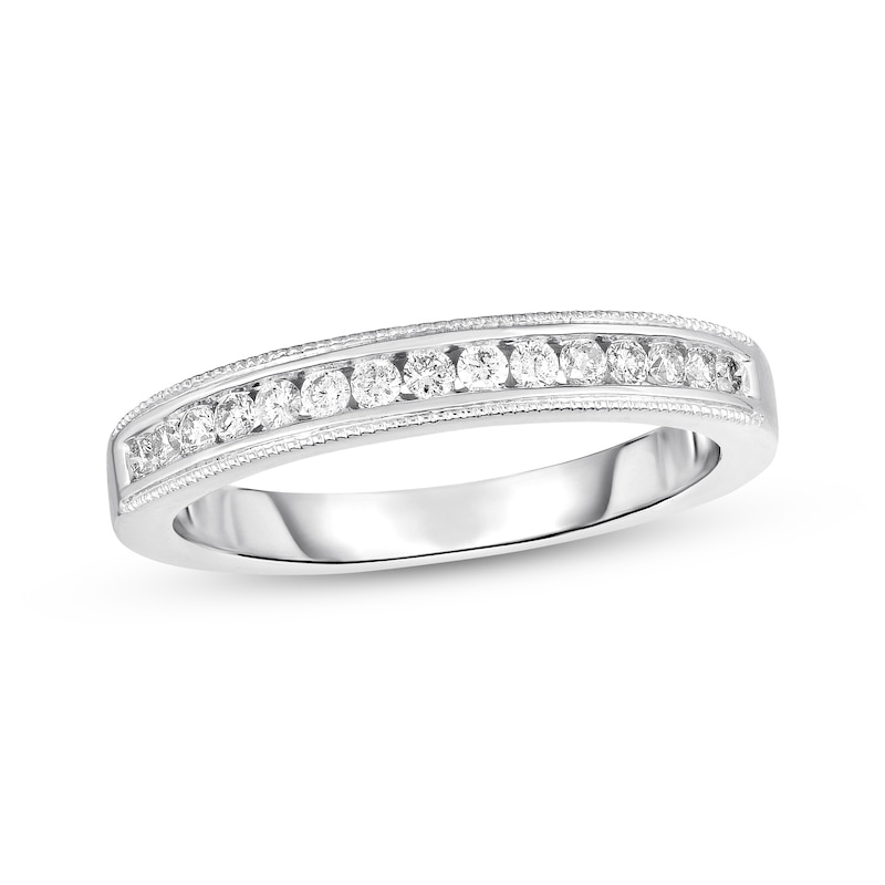 Previously Owned Diamond Wedding Band 1/4 ct tw 14K White Gold - Size 10