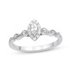 Thumbnail Image 1 of Previously Owned Diamond Engagement Ring 1/3 ct tw Marquise/Round 10K White Gold Size 9.25