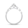 Thumbnail Image 3 of Previously Owned Diamond Engagement Ring 1/3 ct tw Marquise/Round 10K White Gold Size 9.25