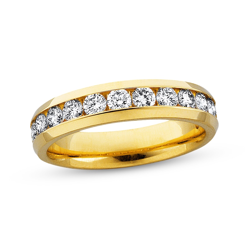 Main Image 1 of Previously Owned Diamond Anniversary Band 1 ct tw Round-cut 14K Yellow Gold - Size 10.25