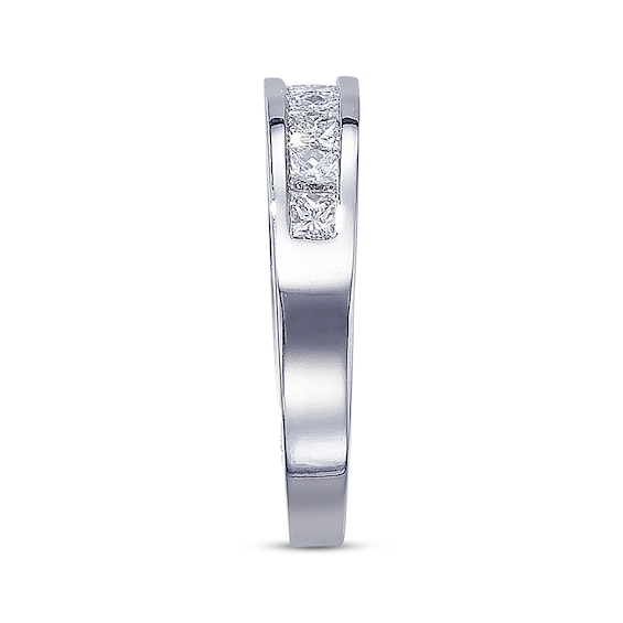 Thumbnail Image 2 of Previously Owned Diamond Anniversary Band 1 ct tw Princess-Cut 14K White Gold Size 4.25