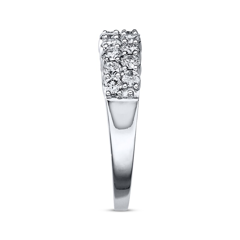 Main Image 2 of Previously Owned Diamond Anniversary Band 1 ct tw Round-Cut 14K White Gold - Size 4.75