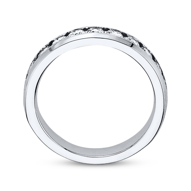 Main Image 3 of Previously Owned Diamond Anniversary Band 1 ct tw Round-Cut 10K White Gold - Size 4.75
