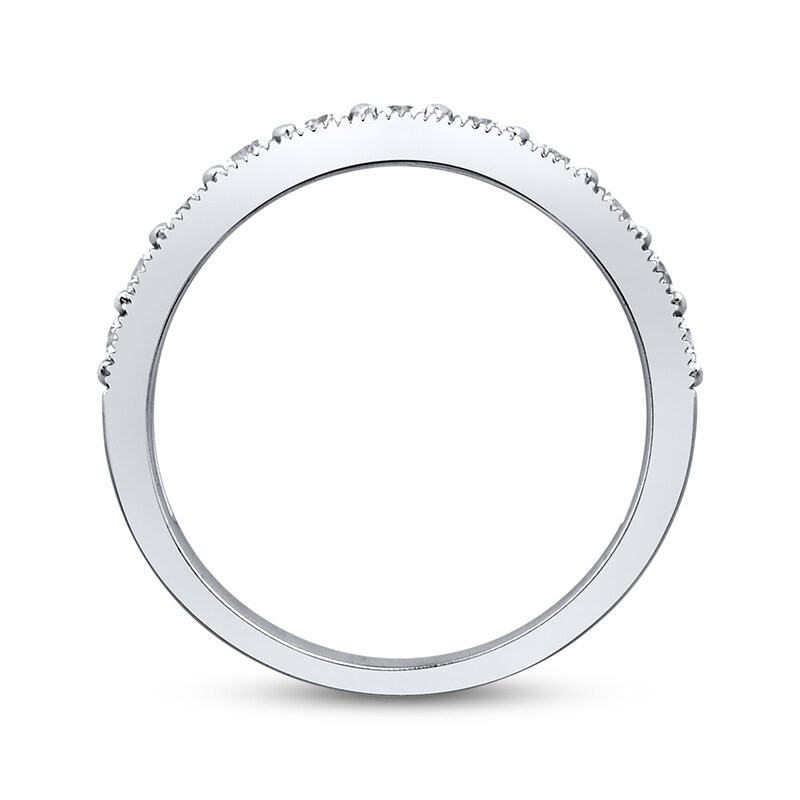 Main Image 3 of Previously Owned Anniversary Band 1/2 ct tw Round-Cut Diamonds 10K White Gold - Size 9.75