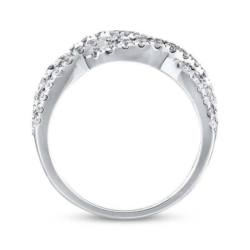 Main Image 3 of Previously Owned Neil Lane Round-Cut Diamond Anniversary Band 1 carat tw 14K White Gold Size 10