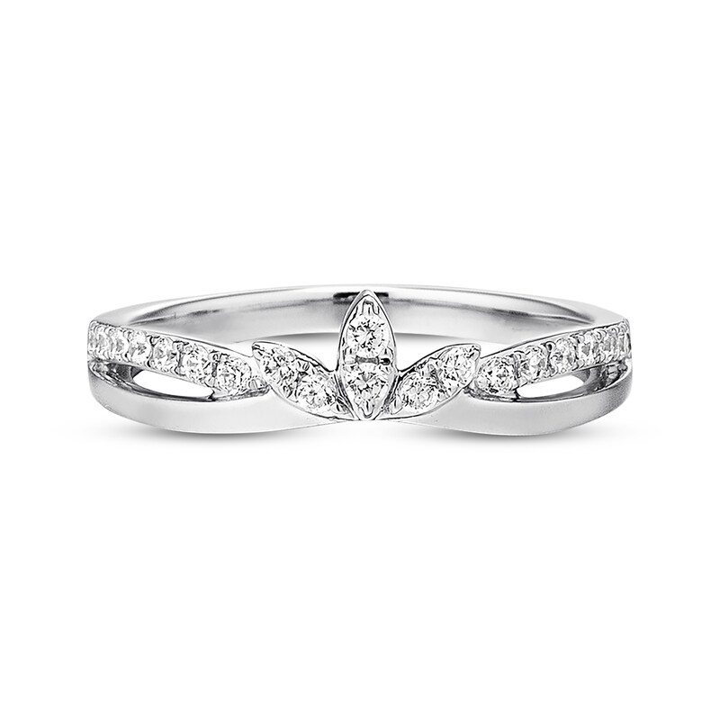Main Image 4 of Previously Owned Diamond Anniversary Band 1/4 ct tw Round-cut 10K White Gold - Size 9.75