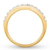 Thumbnail Image 2 of Previously Owned Diamond Contour Ring 1/2 carat tw Round 14K Yellow Gold - Size 9.5