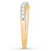 Thumbnail Image 3 of Previously Owned Diamond Contour Ring 1/2 carat tw Round 14K Yellow Gold - Size 9.5