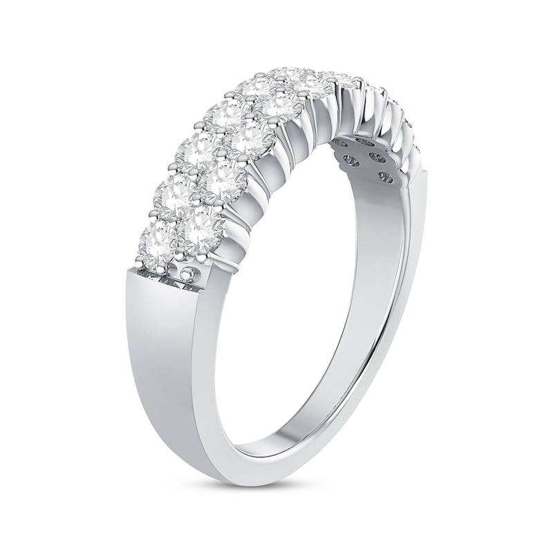 Main Image 2 of Previously Owned Round-Cut Diamond Anniversary Ring 7/8 ct tw 10K White Gold - Size 10