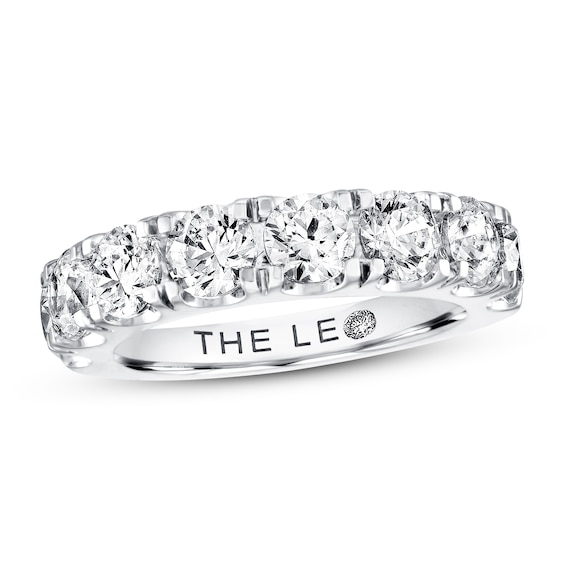 Previously Owned Leo Diamond Band 3 ct tw Round-cut 14K White Gold Size 9.5
