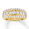 Thumbnail Image 1 of Previously Owned Leo Diamond Band 1-1/5 ct tw Round-cut 14K Yellow Gold - Size 11.5