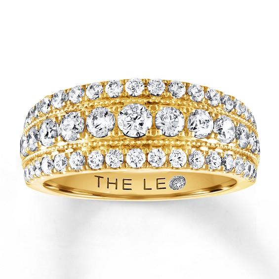 Previously Owned Leo Diamond Band 1-1/5 ct tw Round-cut 14K Yellow Gold Size 11.5