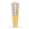 Thumbnail Image 3 of Previously Owned Leo Diamond Band 1-1/5 ct tw Round-cut 14K Yellow Gold - Size 11.5