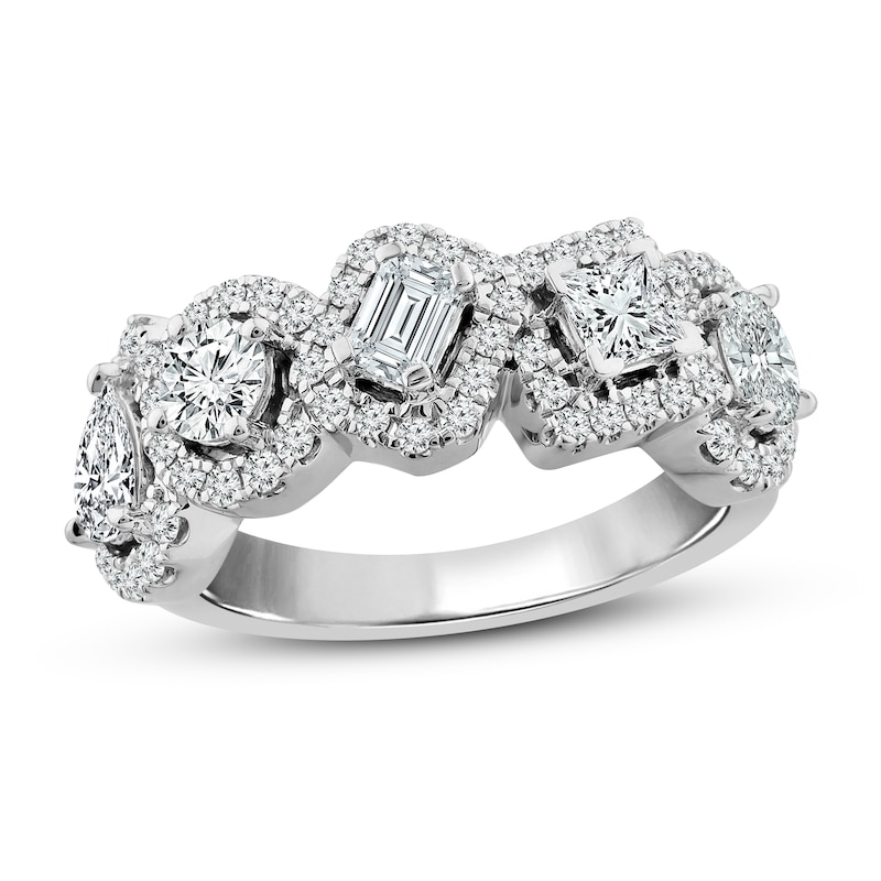 Main Image 1 of Previously Owned Diamond Ring 1-3/4 ct tw 10K White Gold - Size 9.5