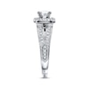 Thumbnail Image 1 of Previously Owned Neil Lane Engagement Ring 1-1/5 ct tw Cushion, Princess & Round-cut 14K White Gold - Size 4.75