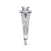Thumbnail Image 2 of Previously Owned Neil Lane Engagement Ring 1-1/5 ct tw Cushion, Princess & Round-cut 14K White Gold - Size 4.75