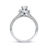 Thumbnail Image 2 of Previously Owned Neil Lane Engagement Ring 1-1/5 ct tw Cushion, Princess & Round-cut 14K White Gold - Size 4.75