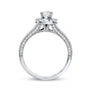 Thumbnail Image 3 of Previously Owned Neil Lane Engagement Ring 1-1/5 ct tw Cushion, Princess & Round-cut 14K White Gold - Size 4.75