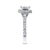 Thumbnail Image 2 of Previously Owned Neil Lane Engagement Ring 2 ct tw Emerald & Round-cut 14K White Gold - Size 4