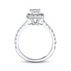 Thumbnail Image 3 of Previously Owned Neil Lane Engagement Ring 2 ct tw Emerald & Round-cut 14K White Gold - Size 4