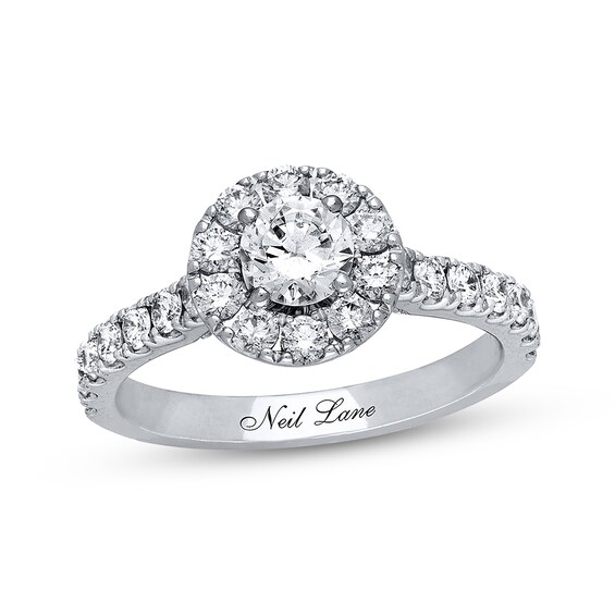 Previously Owned Neil Lane Diamond Engagement Ring 1-1/4 ct tw 14K White Gold Size 4.75