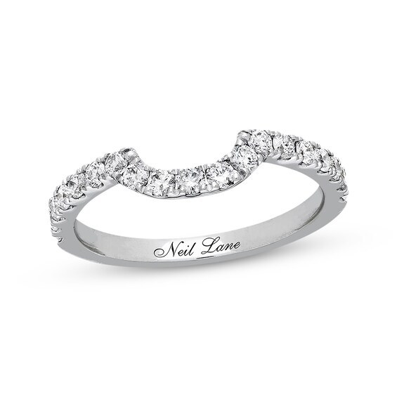 Previously Owned Neil Lane Wedding Band 1/2 ct tw Round-cut Diamonds 14K White Gold Size