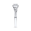Thumbnail Image 2 of Previously Owned Diamond Engagement Ring 5/8 Carat tw Round-cut 14K White Gold - Size 4.25