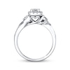 Thumbnail Image 2 of Previously Owned Diamond Engagement Ring 5/8 Carat tw Round-cut 14K White Gold - Size 4.25