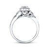 Thumbnail Image 3 of Previously Owned Diamond Engagement Ring 5/8 Carat tw Round-cut 14K White Gold - Size 4.25