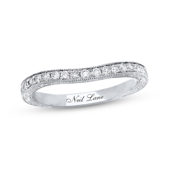 Previously Owned Neil Lane Wedding Band 1/3 ct tw Diamonds 14K White Gold Size 4.75