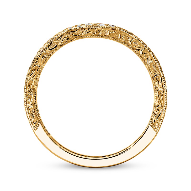 Main Image 3 of Previously Owned Neil Lane Wedding Band 1/3 ct tw Diamonds 14K Yellow Gold - Size 4