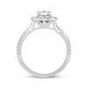 Thumbnail Image 3 of Previously Owned Neil Lane Diamond Engagement Ring 1-3/4 ct tw Cushion & Round-cut 14K White Gold - Size 10.25