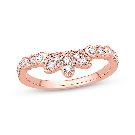 Previously Owned Diamond Enhancer Ring 1/4 ct tw Round-cut 14K Rose Gold 9.25