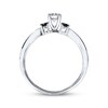 Thumbnail Image 2 of Previously Owned Black & White Diamond Engagement Ring 3/8 ct tw 10K White Gold - Size 10