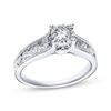 Thumbnail Image 1 of Previously Owned Diamond Engagement Ring 7/8 ct tw Round-cut 14K White Gold Size 10