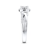 Thumbnail Image 1 of Previously Owned Diamond Engagement Ring 1/2 ct tw Princess & Round 10K White Gold - Size 3.5